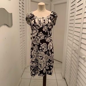 Tommy Bahama B&W Floral Dress